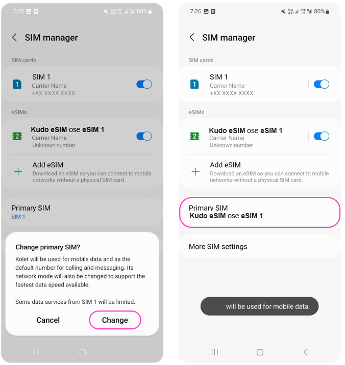Si ta aktivizoni pakon tuaj të internetit në Samsung/Android