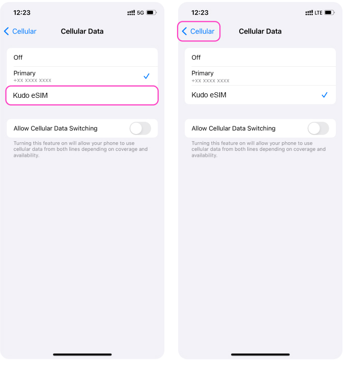 Si ta aktivizoni pakon tuaj të internetit në iPhone