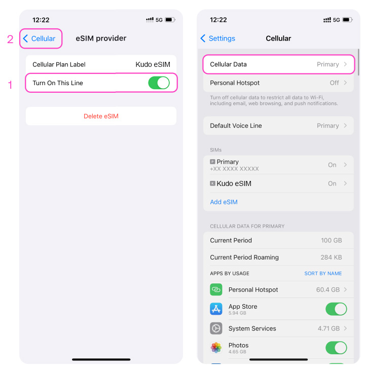 Si ta aktivizoni pakon tuaj të internetit në iPhone