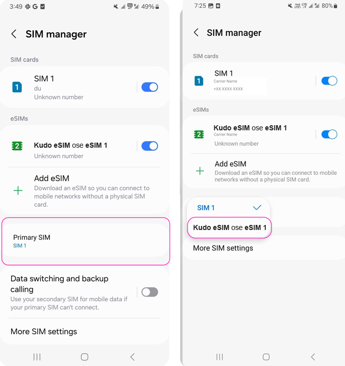 Si ta aktivizoni pakon tuaj të internetit në Samsung/Android
