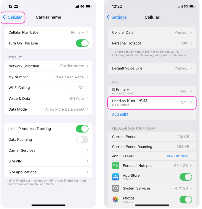 Si ta aktivizoni pakon tuaj të internetit në iPhone